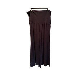 Angel Maternity Debra Wide Leg Bamboo Pants in Navy XL NWT
